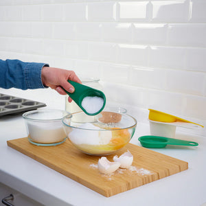 UPPFYLLD Set of 4 measuring cups, mixed colours