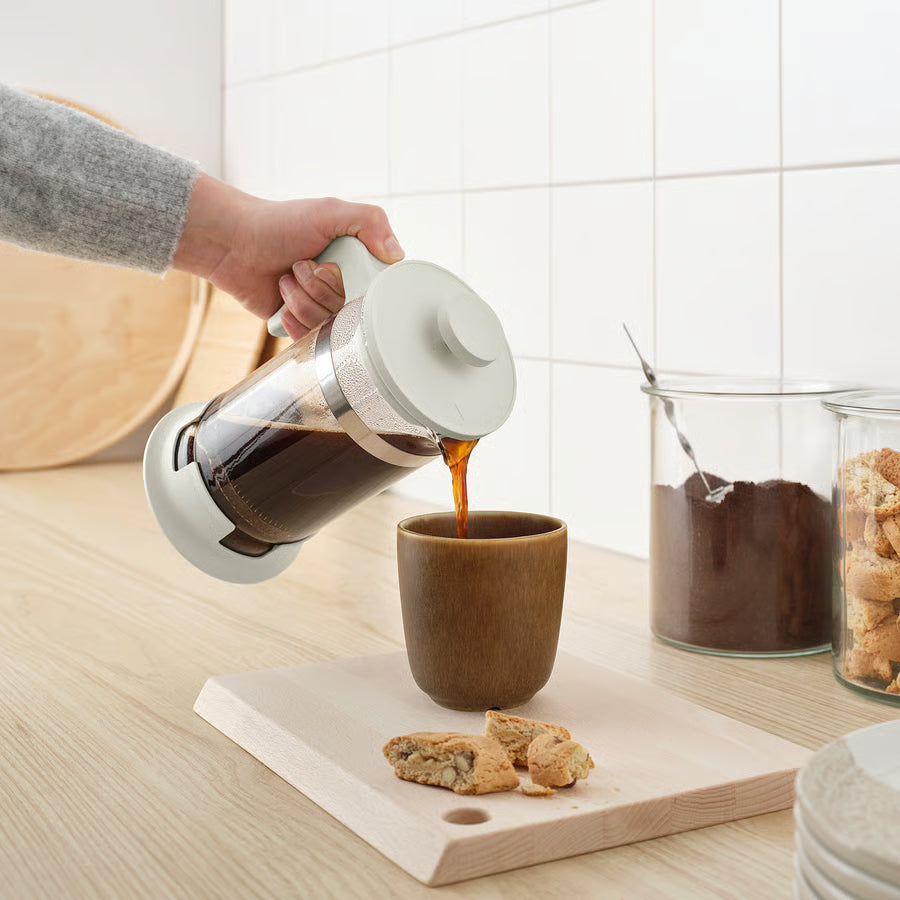 UPPHETTA Coffee/tea maker, glass/stainless steel, 1 l