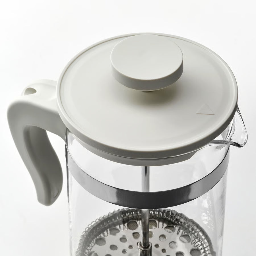UPPHETTA Coffee/tea maker, glass/stainless steel, 1 l