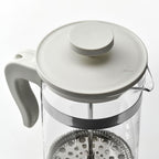 UPPHETTA Coffee/tea maker, glass/stainless steel, 1 l