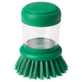 VIDEVECKMAL Dish-washing brush with dispenser.