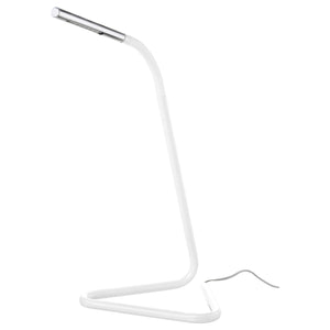 HÅRTELed work lamp, white/silver-colour