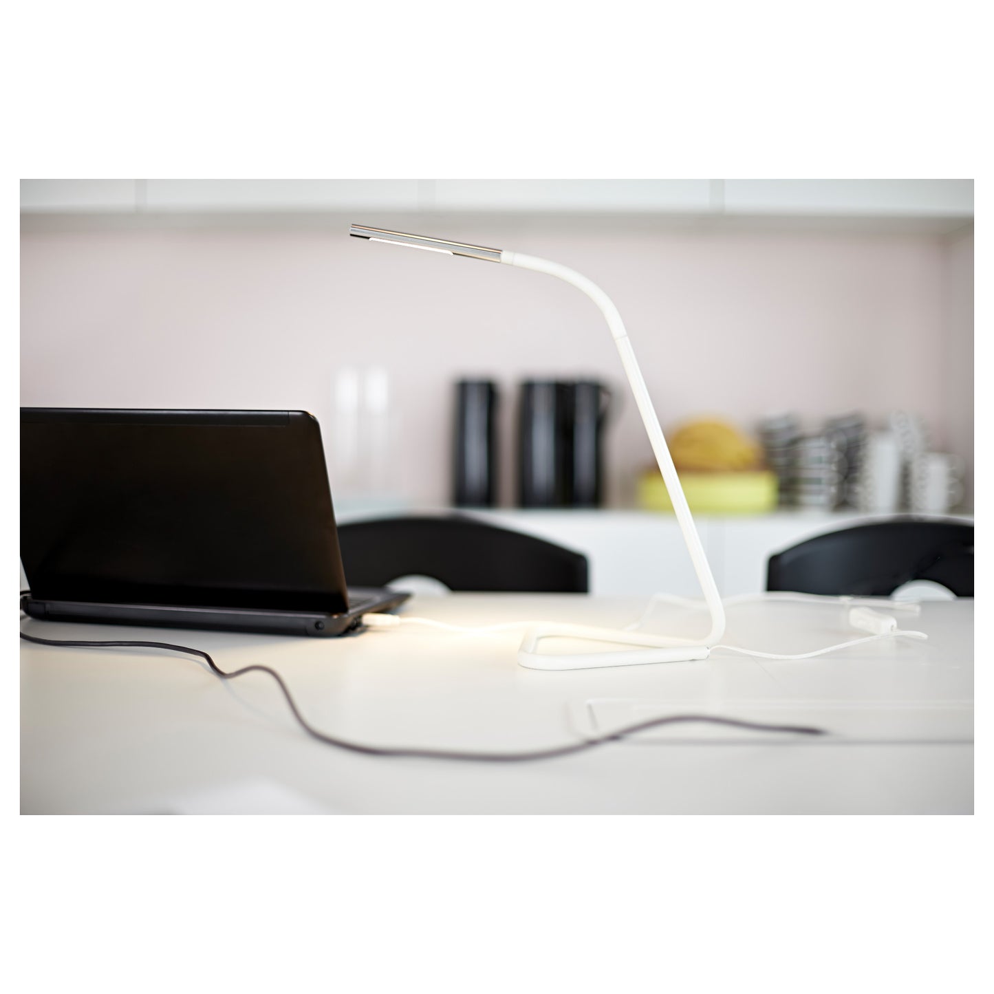 HÅRTE

Led work lamp, white/silver-colour