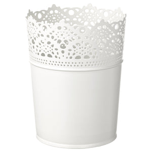 SKURARplant pot 15 cm in/outdoor/off-white