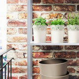 SKURARplant pot 15 cm in/outdoor/off-white