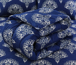 DAMASK BLUE 6Pc COMFORTER SET