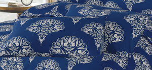 DAMASK BLUE 6Pc COMFORTER SET