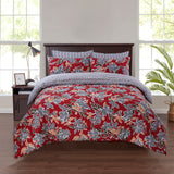 BLOSSOM MAROON 6Pc COMFORTER SET