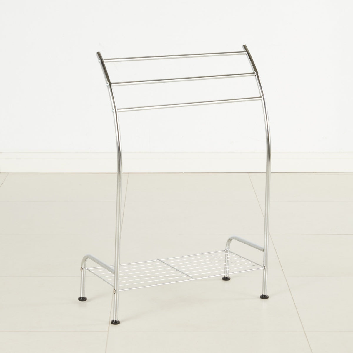 PRISTINE 3 bar towel stand with shelf