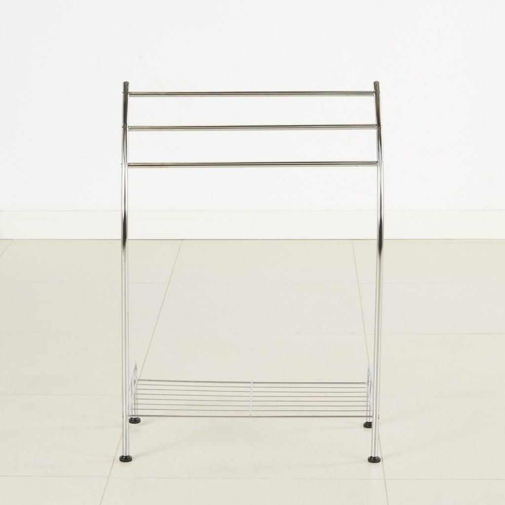 PRISTINE 3 bar towel stand with shelf