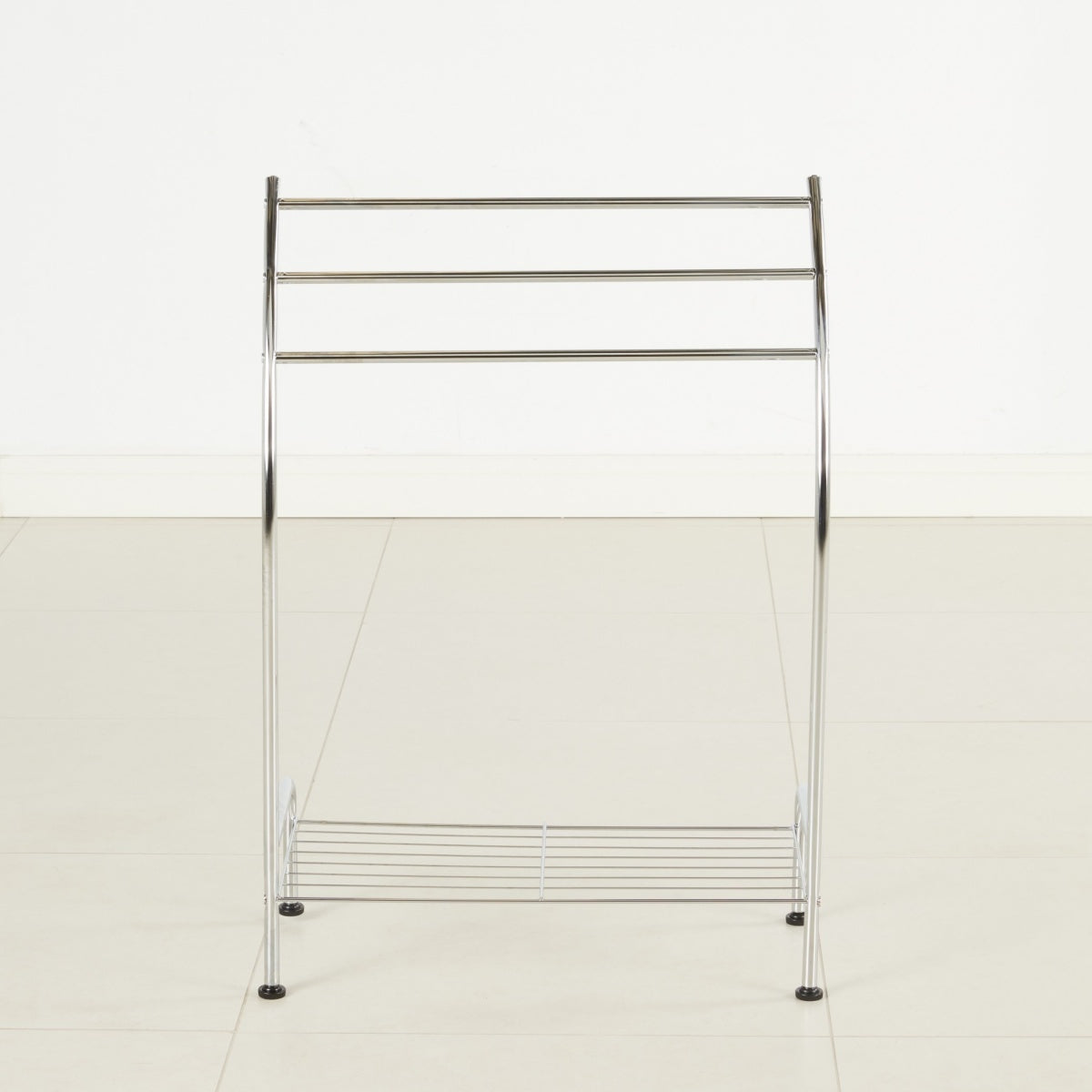 PRISTINE 3 bar towel stand with shelf