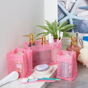 Candy 3-Piece Bathroom Mesh Basket Set