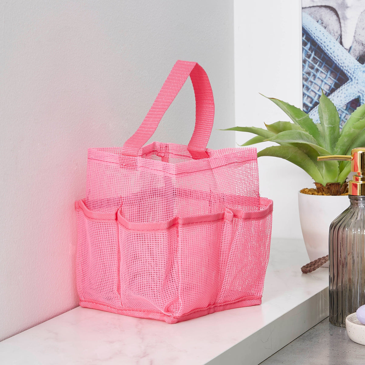 Candy Mesh Shower Tote