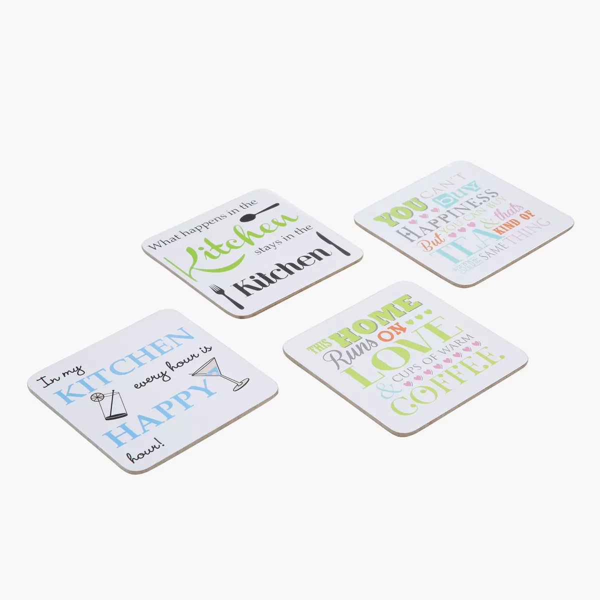 Printed Coasters Set of 4