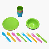 Homecenter Rainbow Party 20-Piece Tableware Set