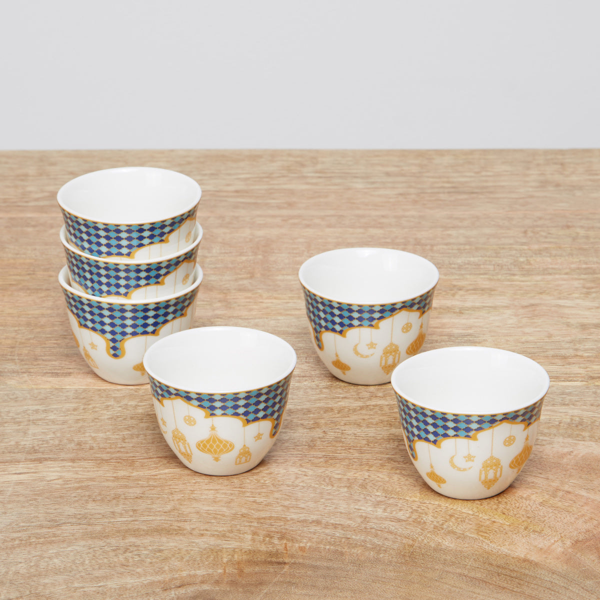 Celestial Qahwa Printed Cups – Set of 12