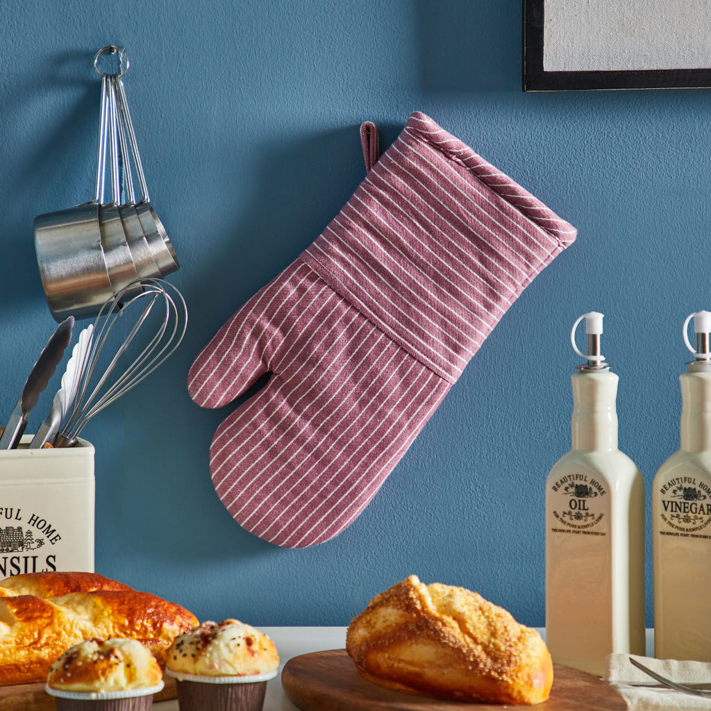 Twill Stripe Oven Mitten