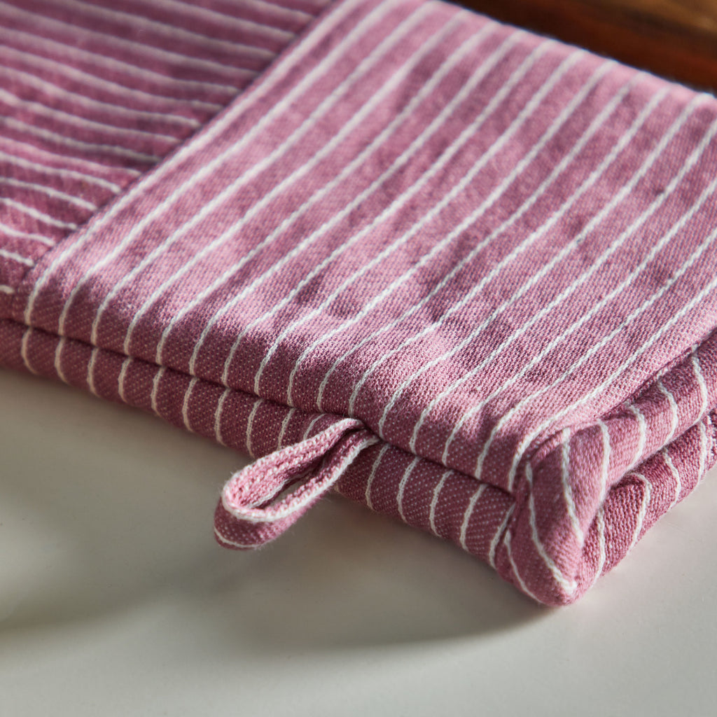 Twill Stripe Oven Mitten