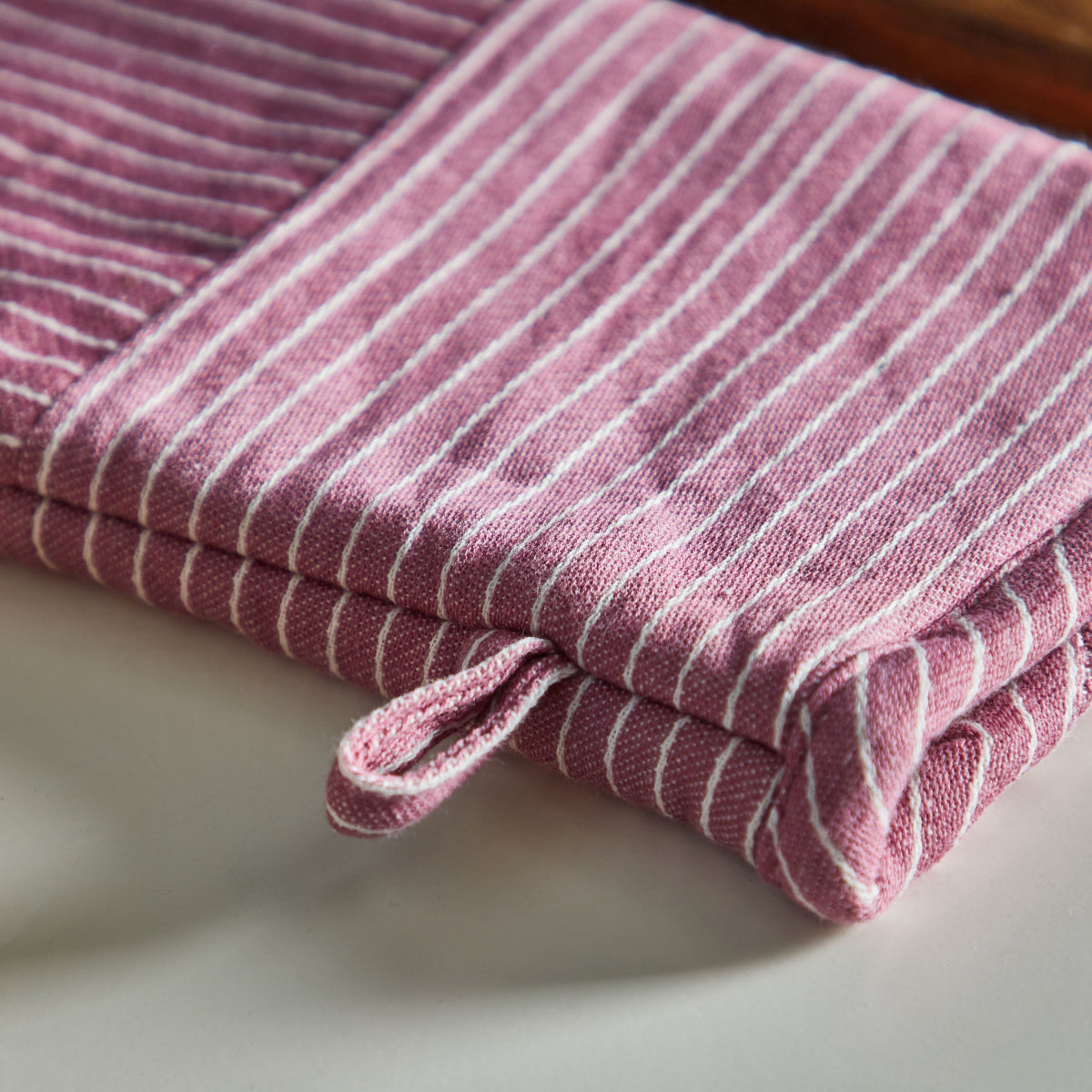 Twill Stripe Oven Mitten