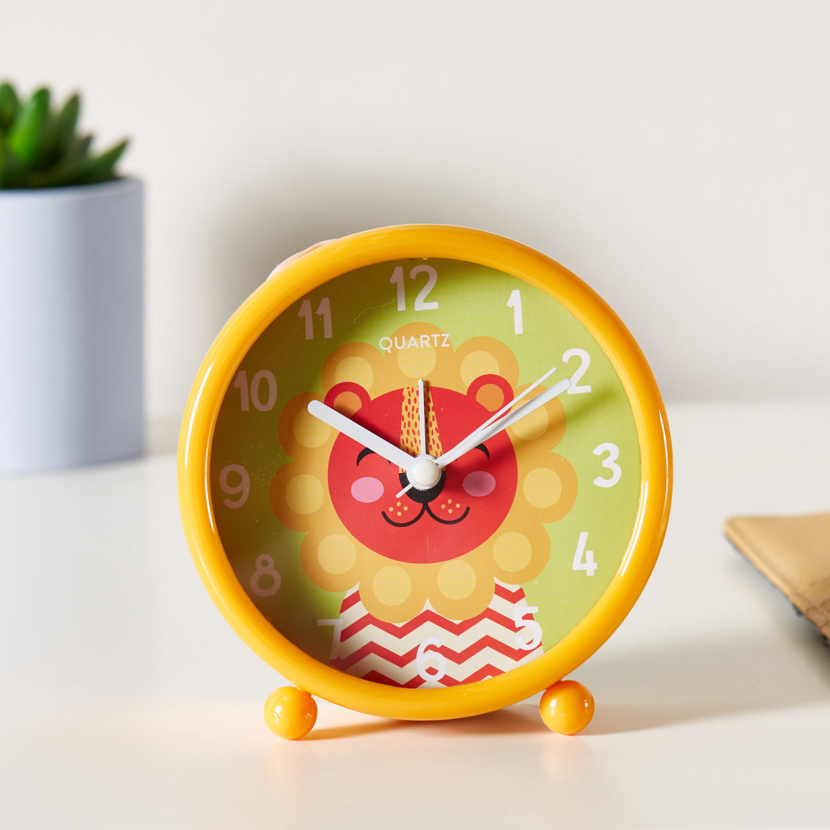 Mel Circular Lion Printed Clock