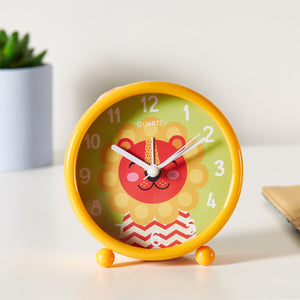 Mel Circular Lion Printed Clock