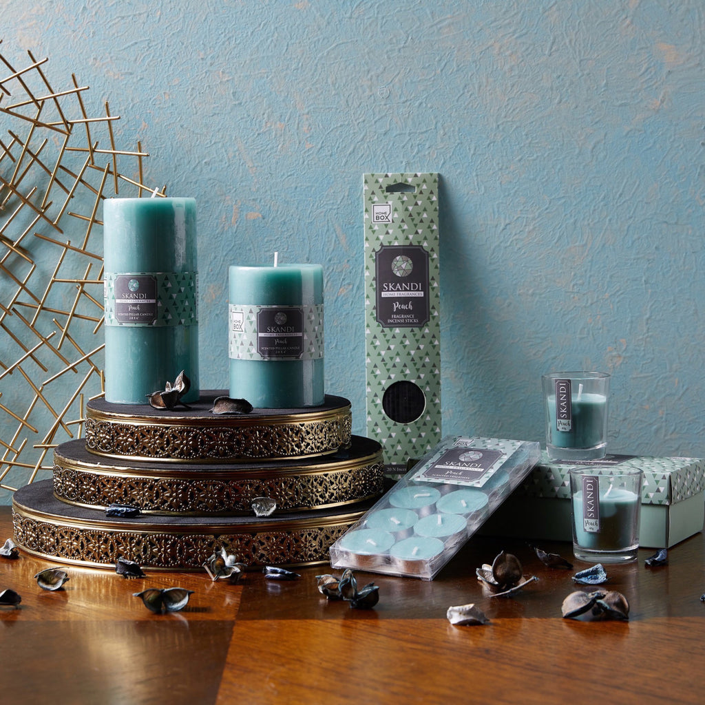 Eden Peach Scented Tealights /10 green 