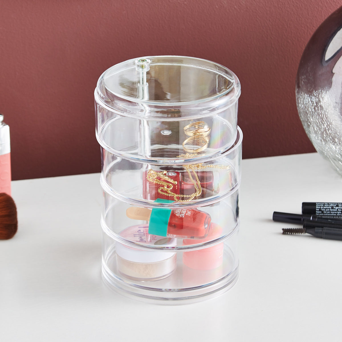 Crystal Cosmetics Organiser