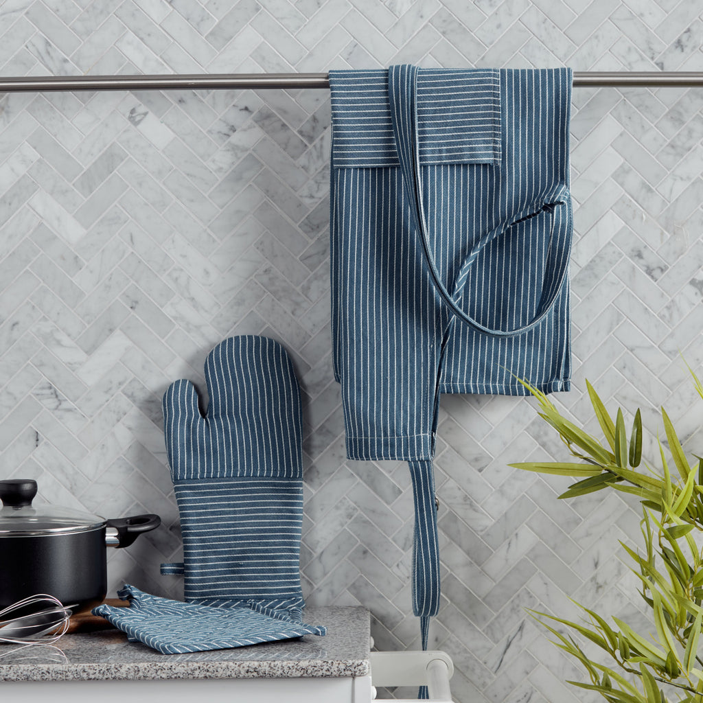 Twill Stripe Oven Mitten