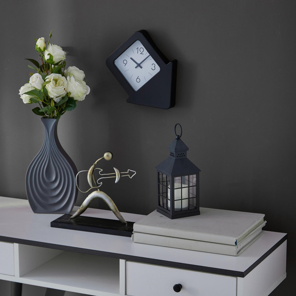 Mila Diamond Shaped Wall Clock