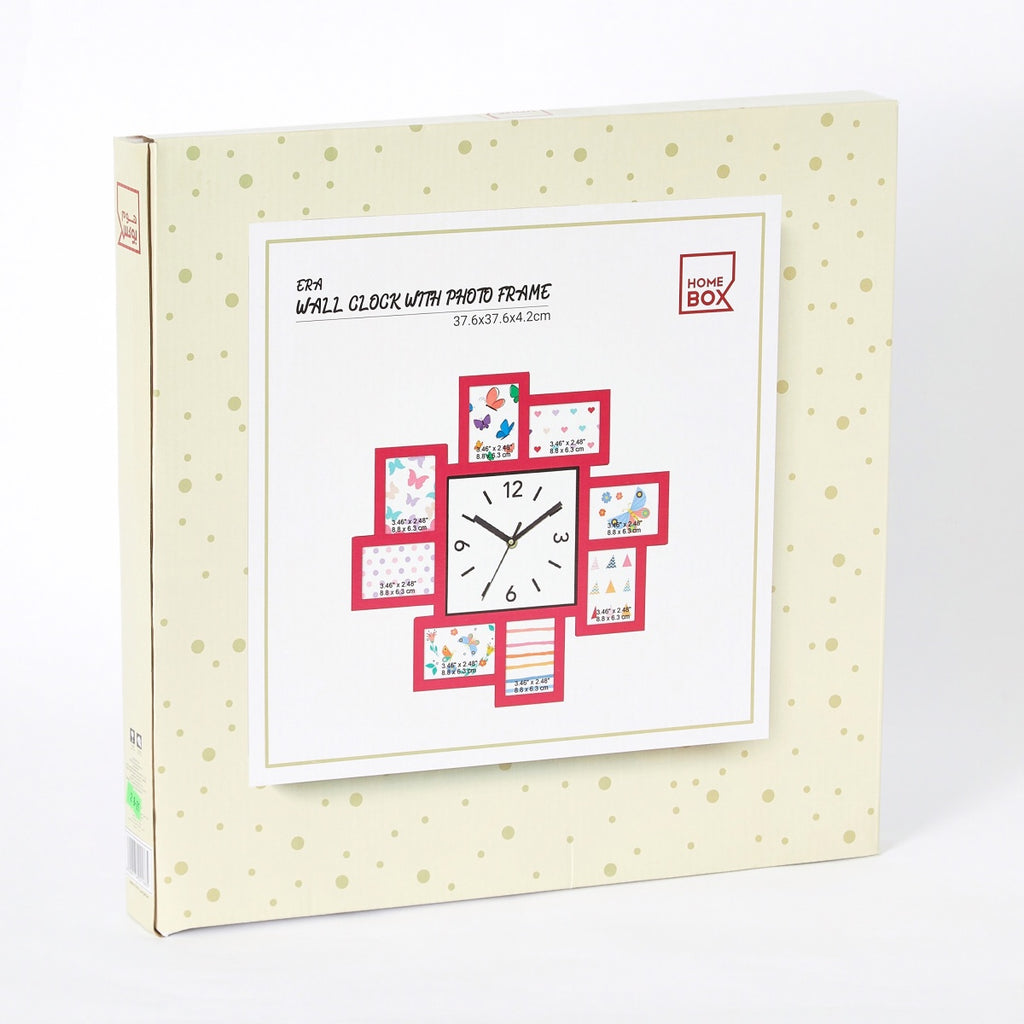 Era Wall Clock with Photo Frame