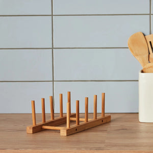 Bamboo Plate Stand