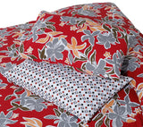 BLOSSOM MAROON 6Pc COMFORTER SET