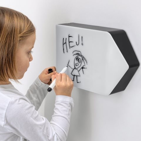 BAGAREN wall lamp with built-in LED light