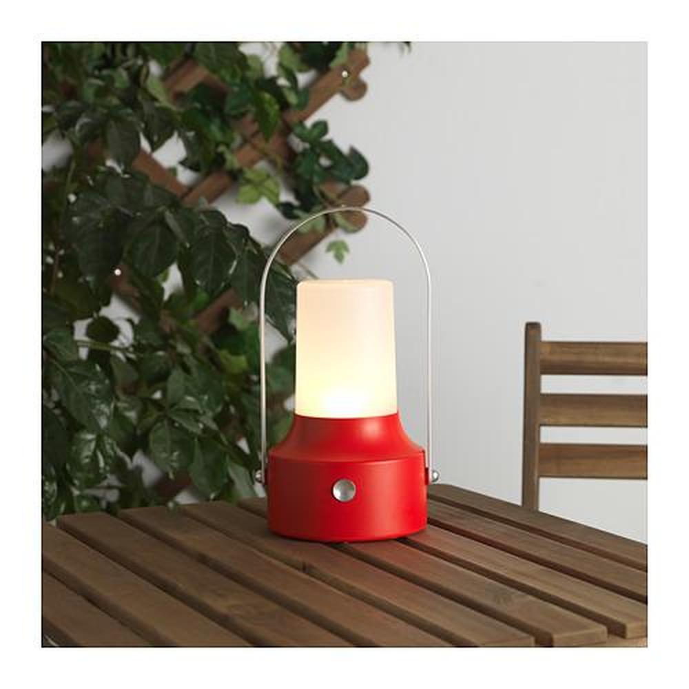 SOLVINDENLED solar-powered lantern, outdoor