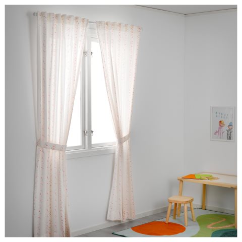 LATTJO curtains with grip, 1 pair