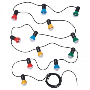 LED lighting chain with 12 bulbs