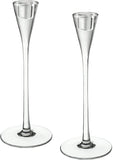 Gästvänlig Candlestick, Clear Glass x2