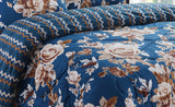 FLORA BLUE 6Pc COMFORTER SET