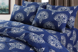 DAMASK BLUE 6Pc COMFORTER SET