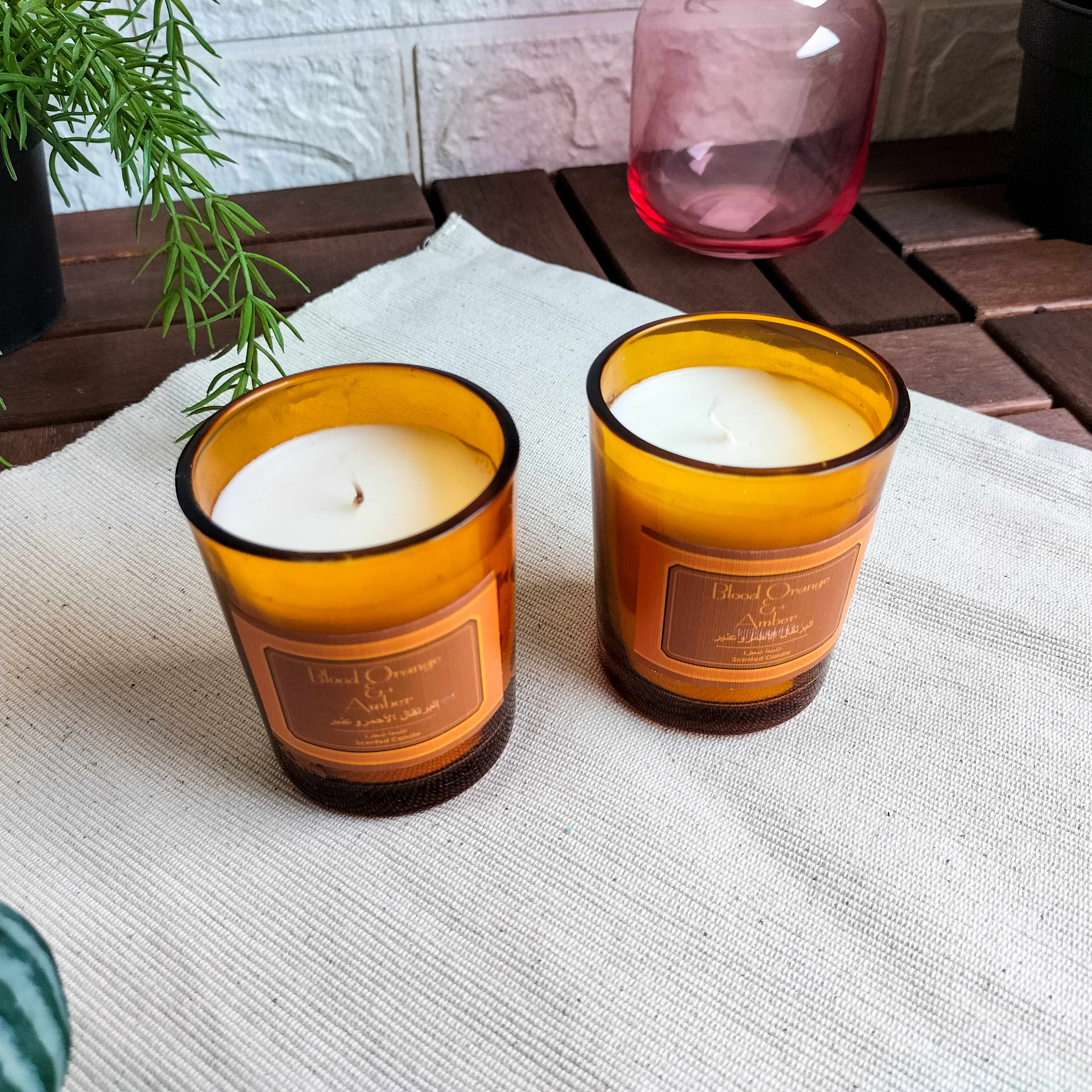 Red tag Blood Orange & Amber Scented candles