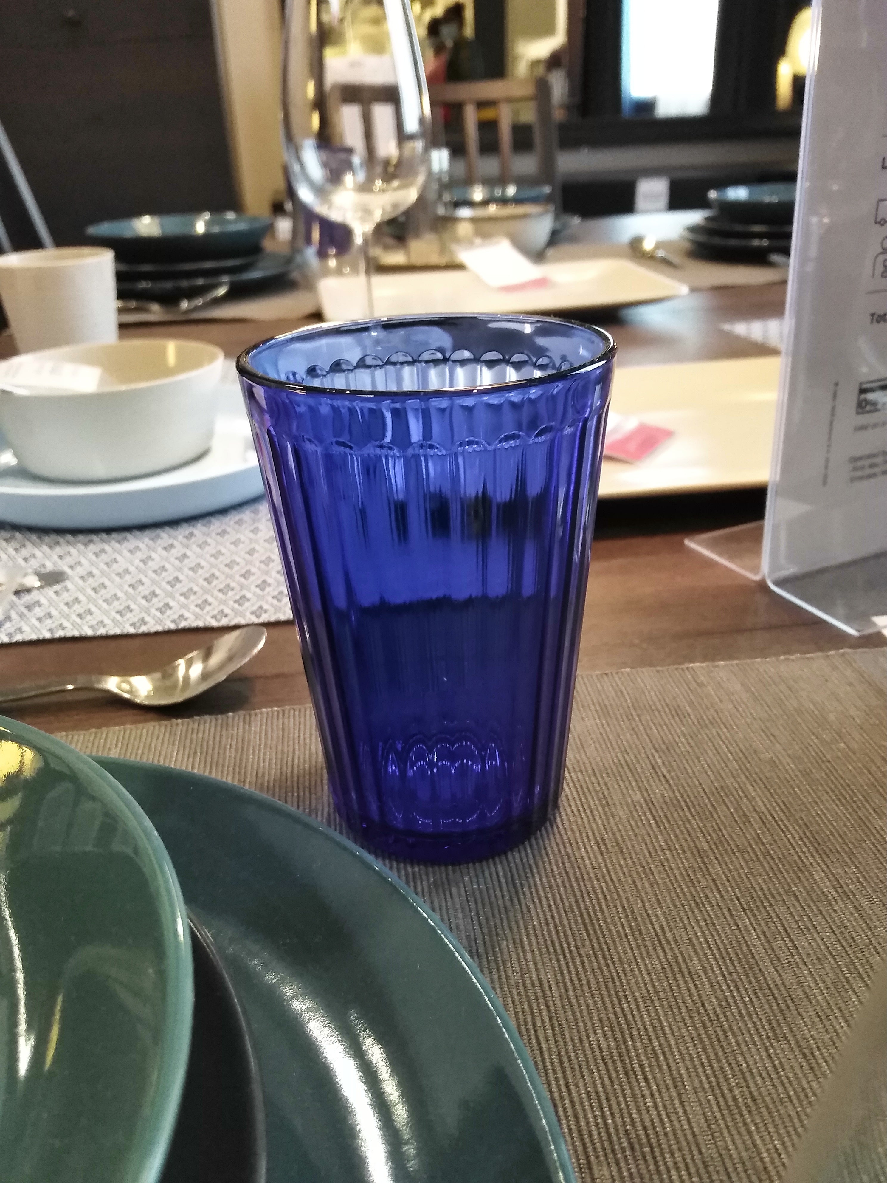 VARDAGEN Glass, blue 31 cl