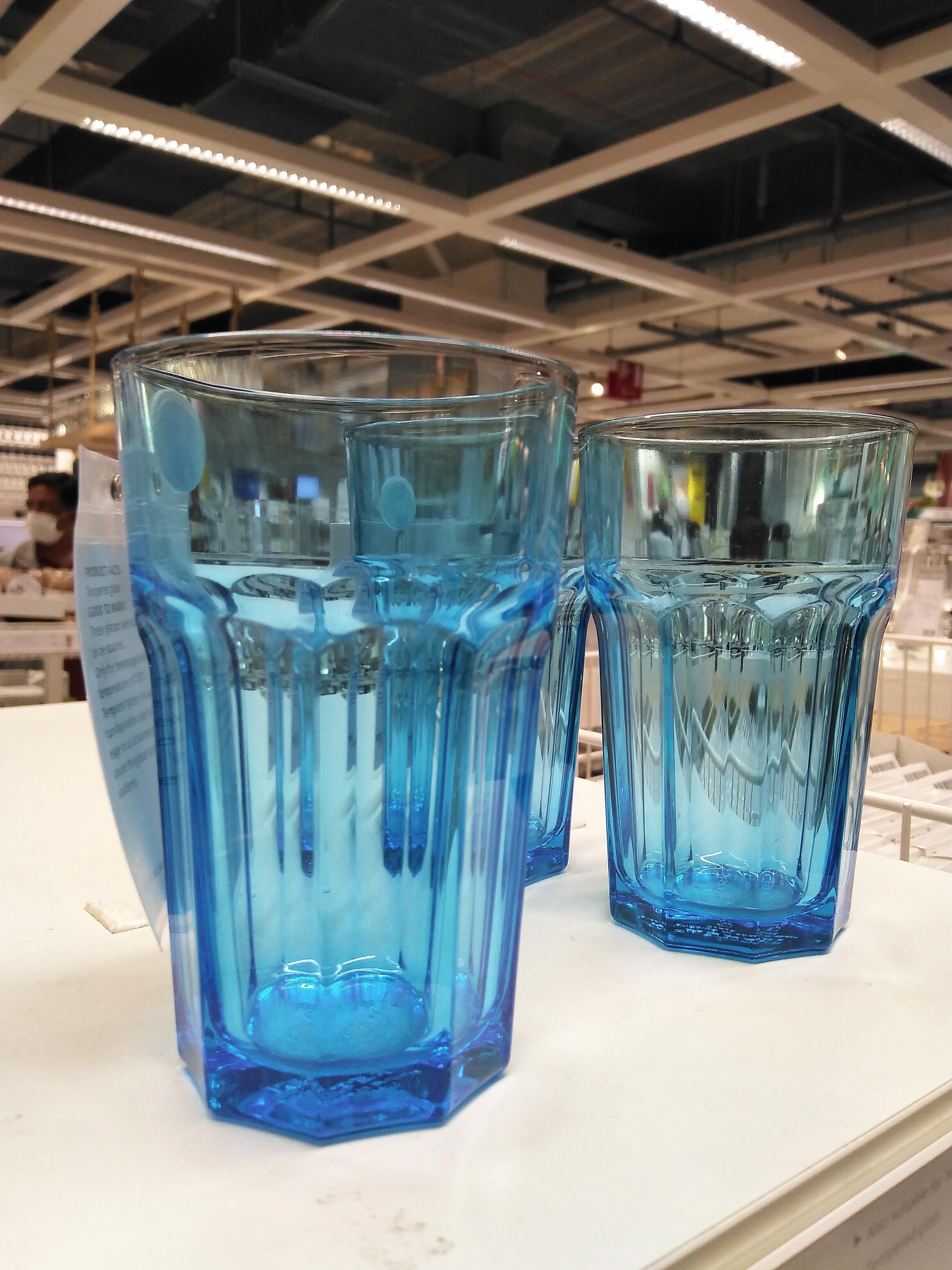 POKAL Drinking Glass, blue