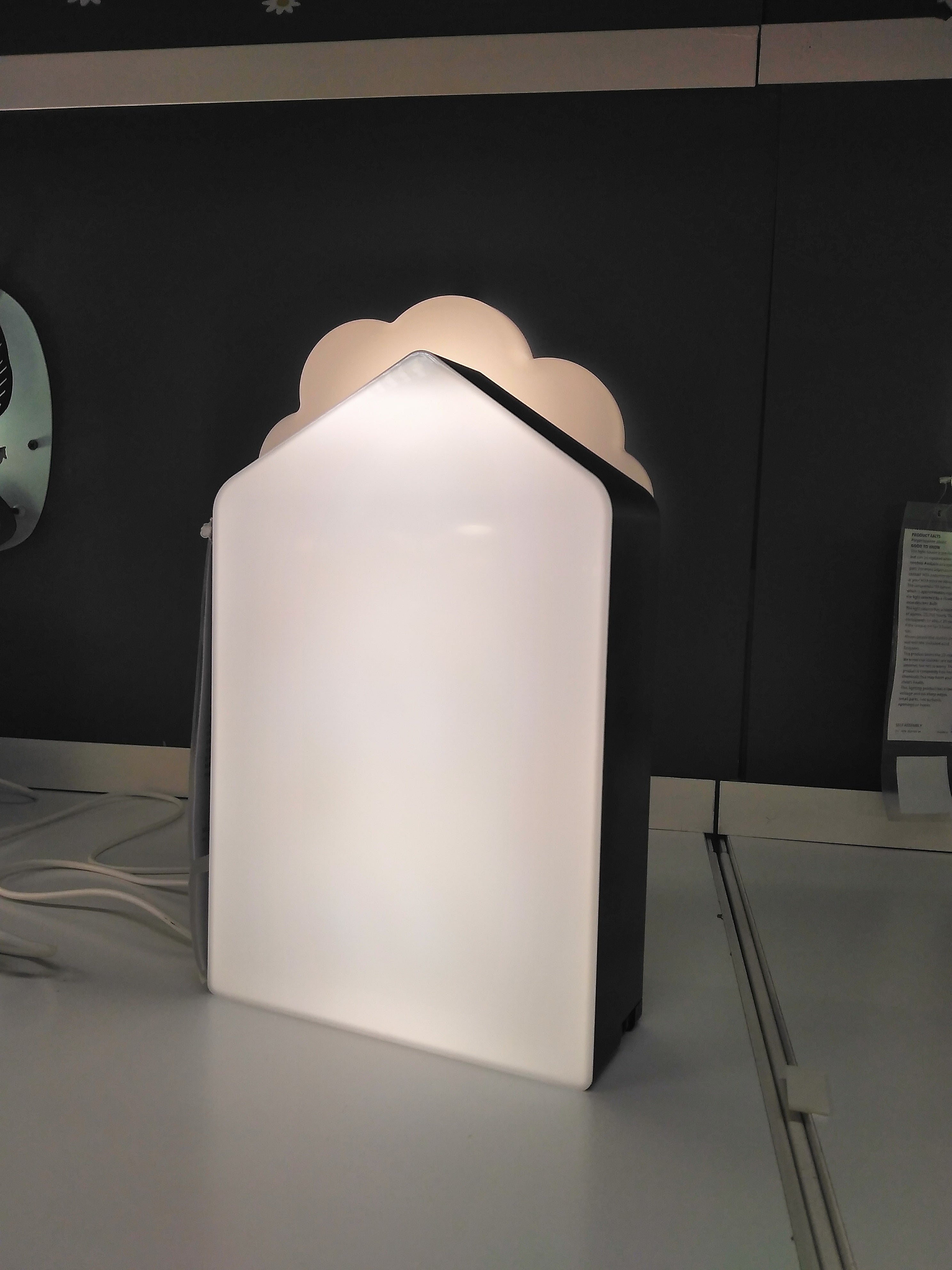 BAGAREN wall lamp with built-in LED light