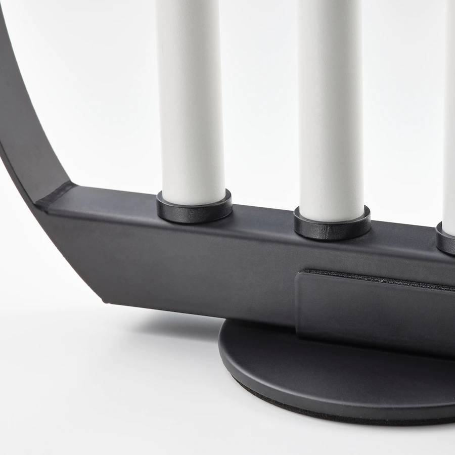 STRÅLALED candelabra, circle led candle