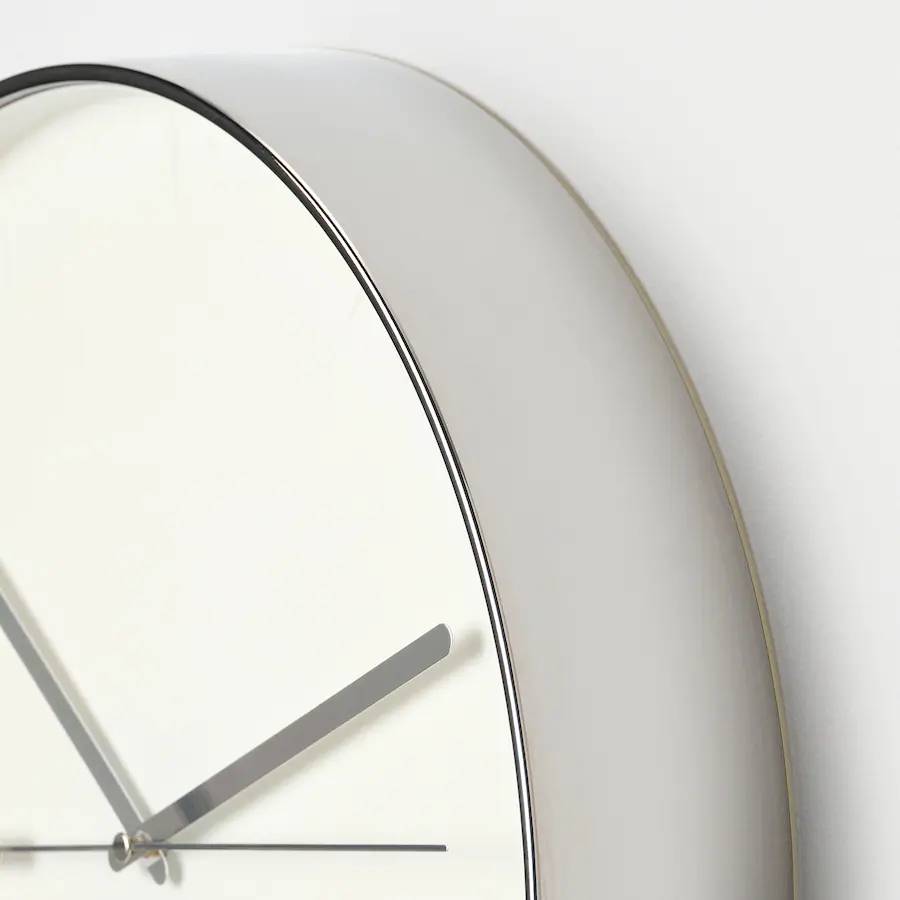 MALLHOPPA Wall clock, silver-colour