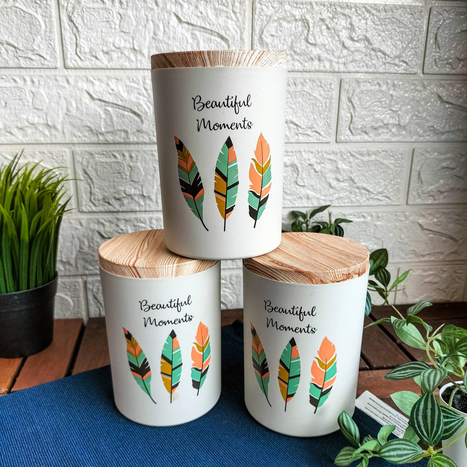 Beautiful Moments Printed Jar - Set