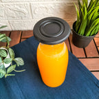 Glass bottle with silicone lid 500 ml