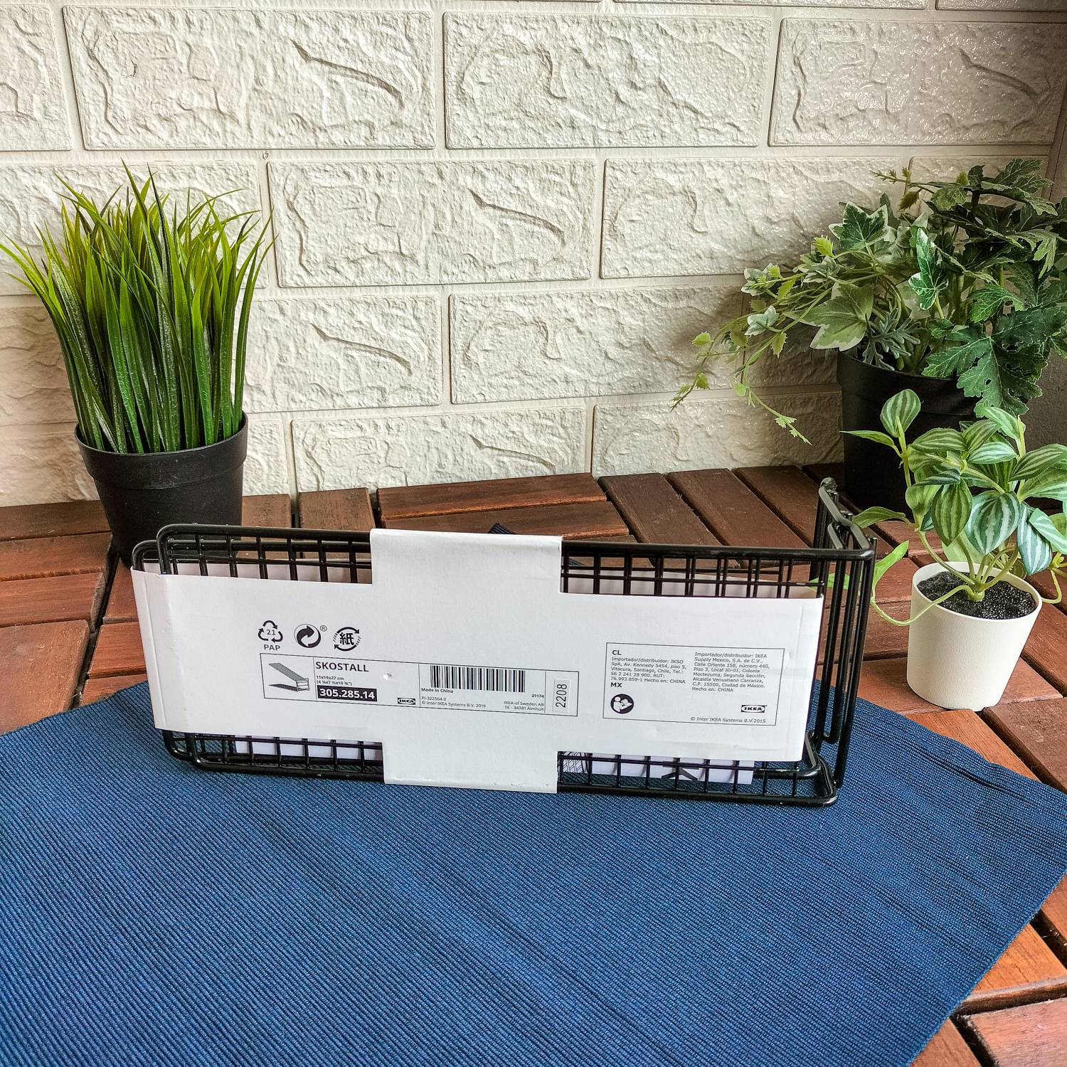 SKOSTALL Shoe organizer, black, 11x19x27 cm