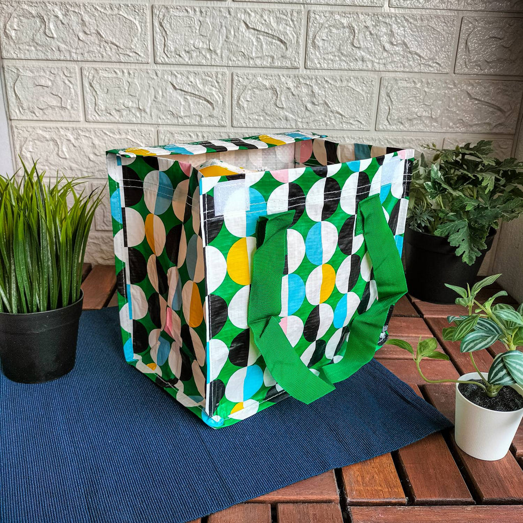FLADDRIG Lunch bag, patterned/multicolour