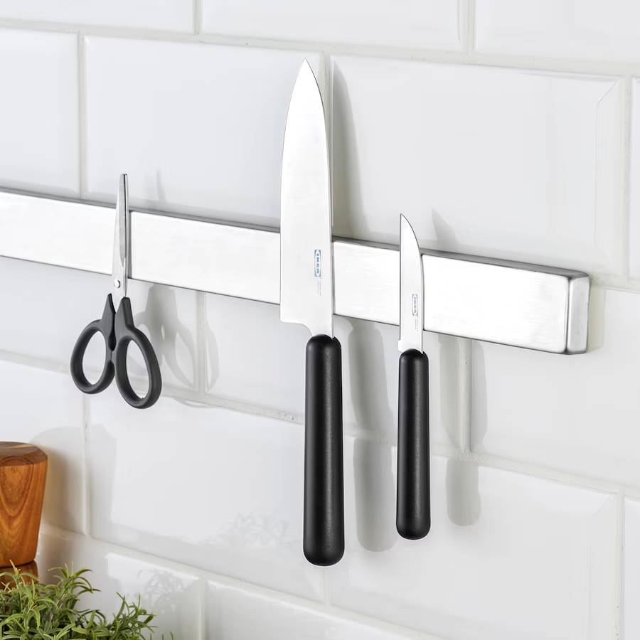 FÖRDUBBLA  2-piece knife set, grey